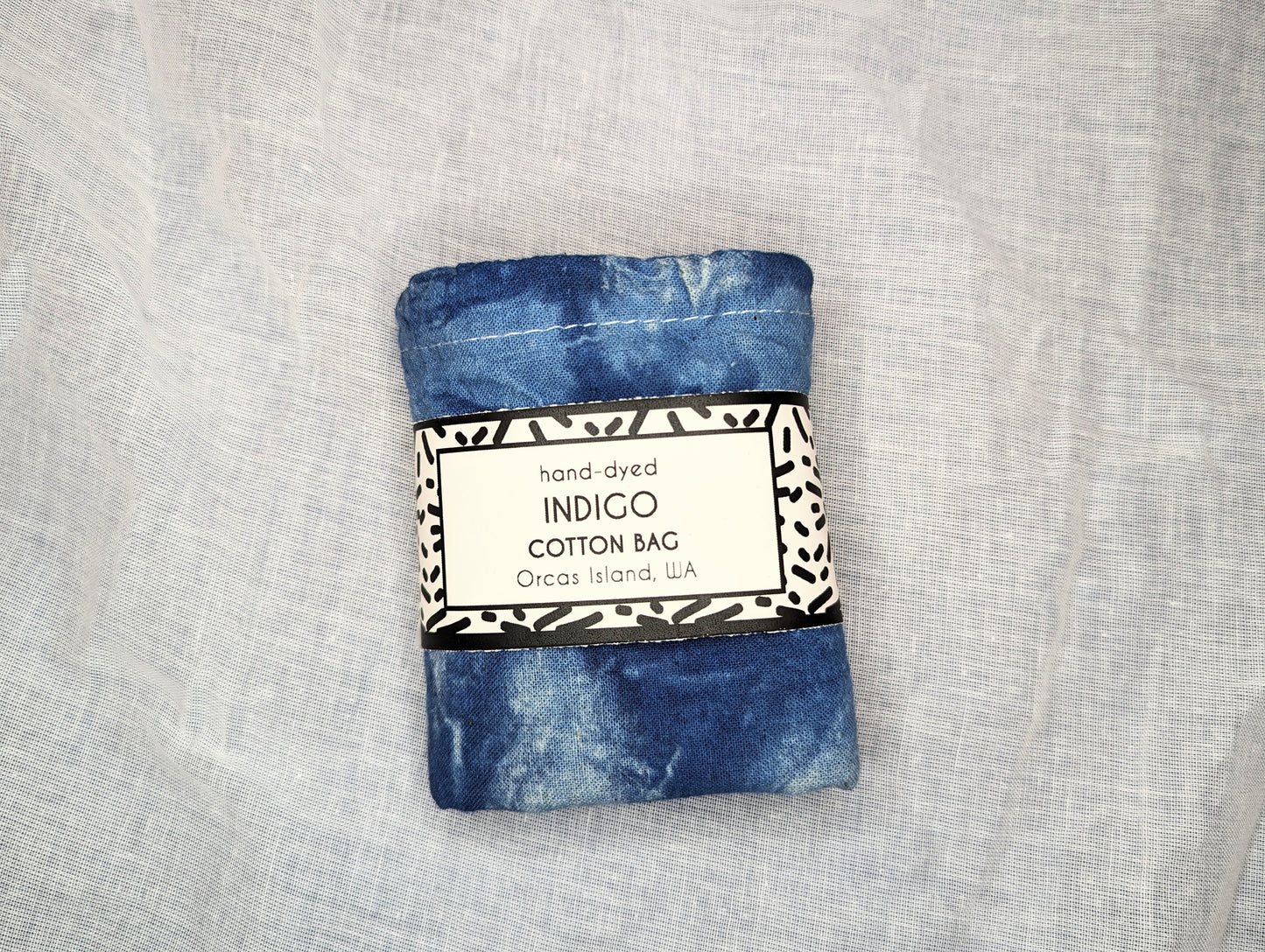 Gift Bag - Indigo-Dyed Cotton Gift & Produce Bag - Single