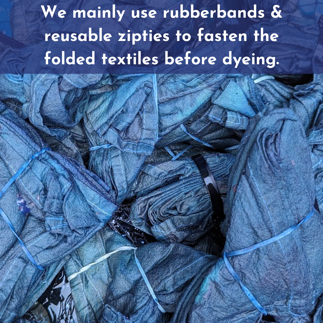 Marble Dish Towel - Indigo-Dyed Cotton Flour Sack Single