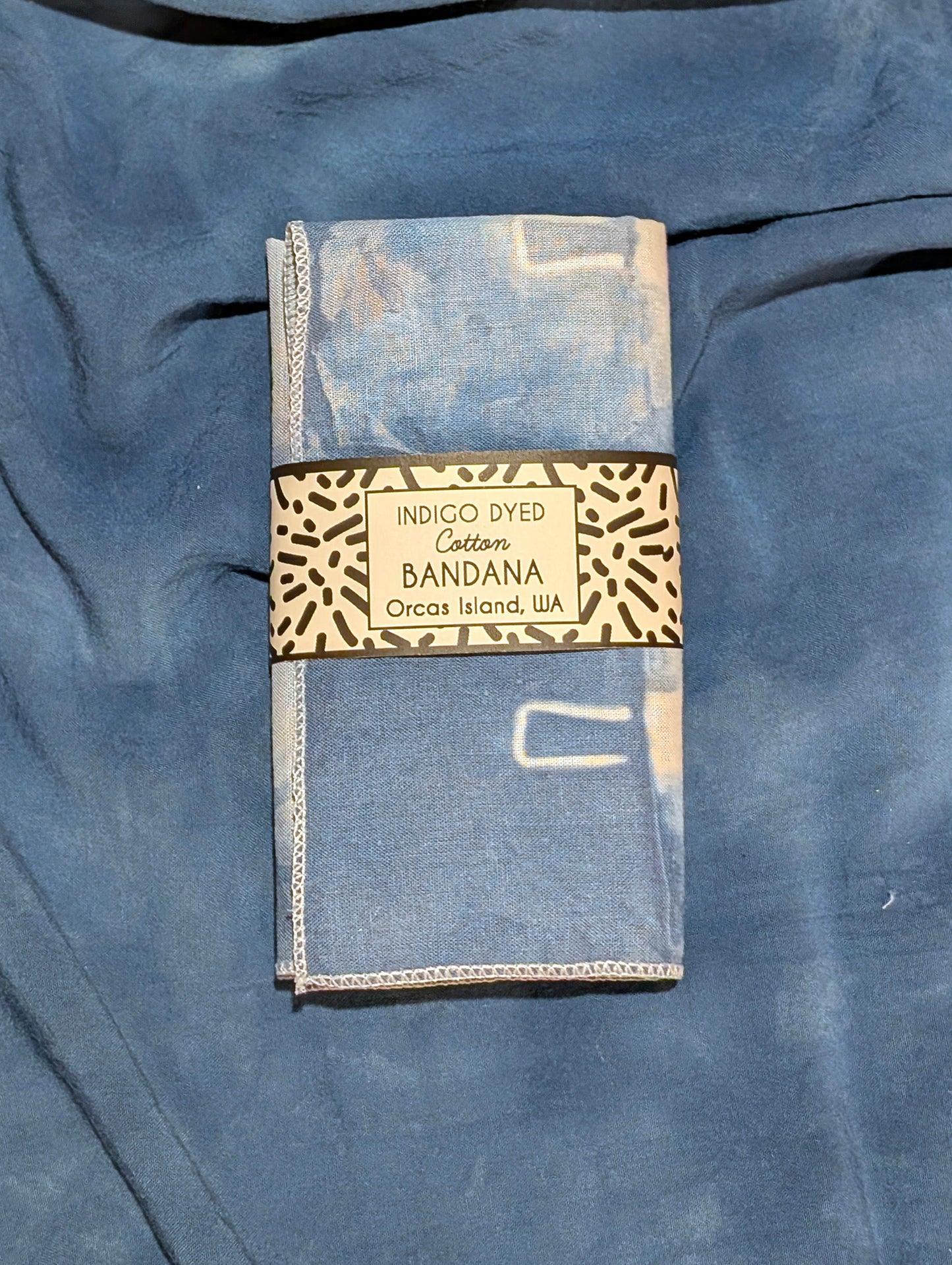 Bandana - Indigo-Dyed Cotton - Clothes Pin