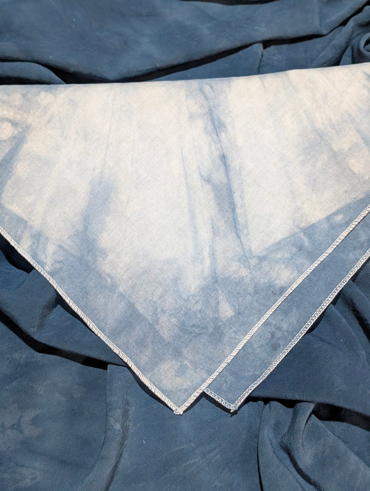 Bandana - Indigo-Dyed Cotton - Eclipse