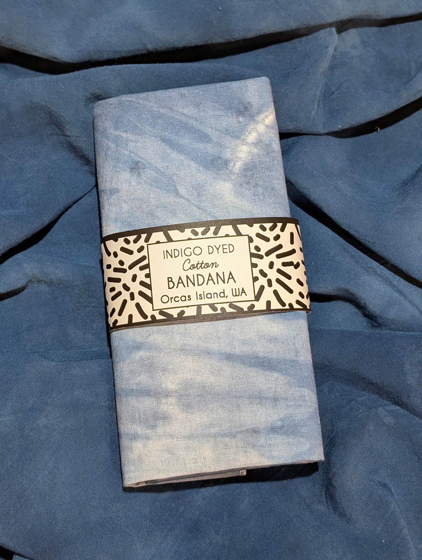 Bandana - Indigo-Dyed Cotton - Eclipse