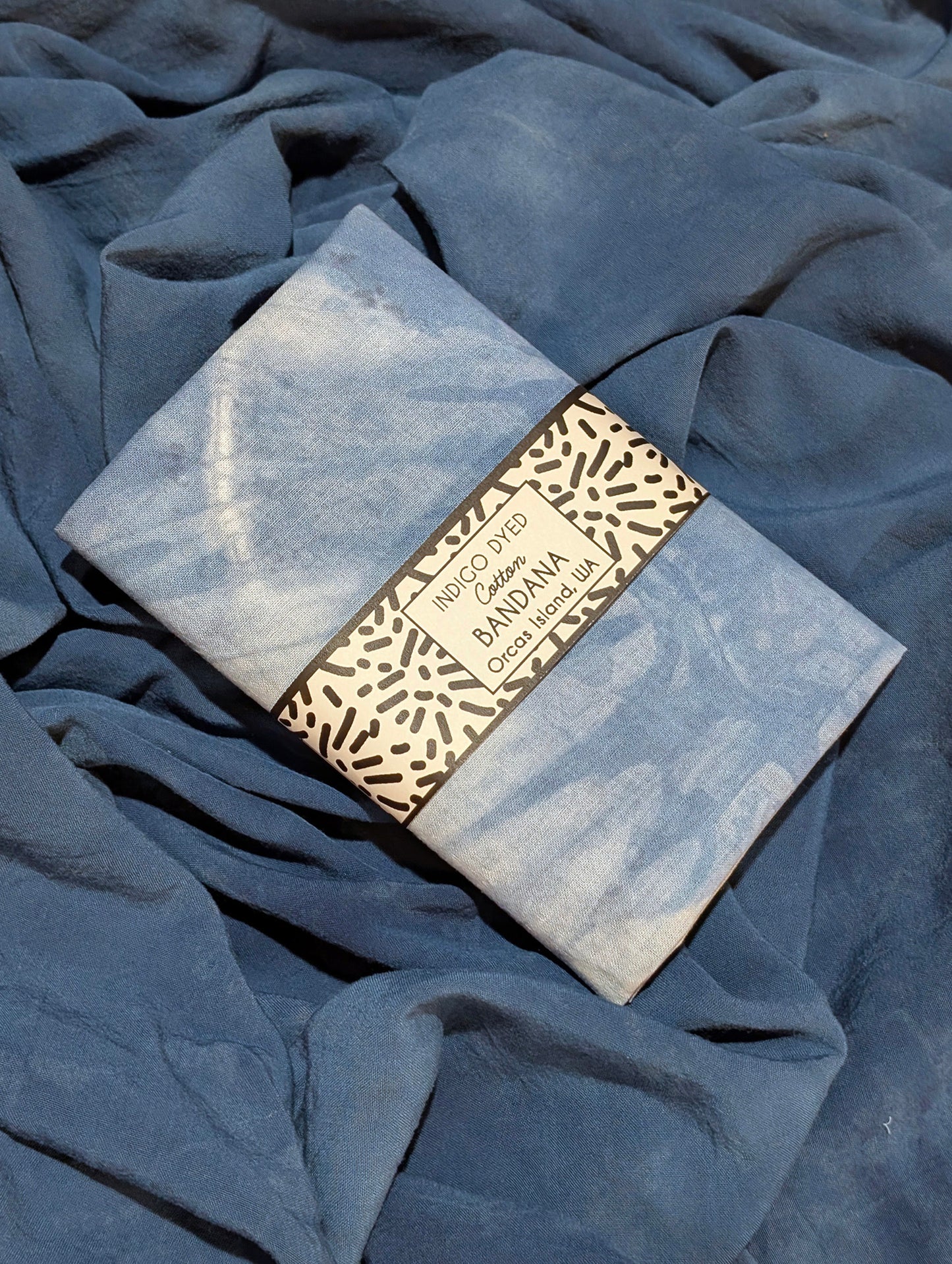 Bandana - Indigo-Dyed Cotton - Eclipse