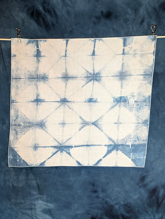 Bandana - Indigo-Dyed Cotton - Pyramid