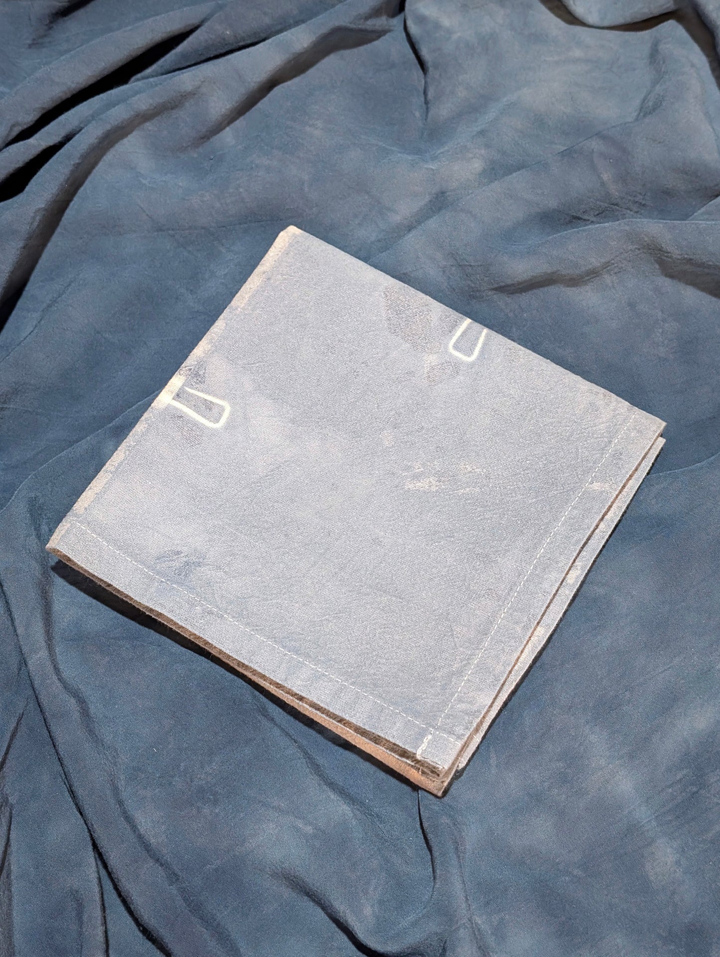 Clothes Pin Dish Towel - Indigo-Dyed Cotton Flour Sack Dish Towel Single